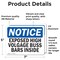 Signmission Exposed High Voltage Buss Bars Inside OSHA Notice Sign, Vinyl Decal, 7in W x 5in L, 2PK OS-2PACK-NS-D-57-L-12283 - alternate 4